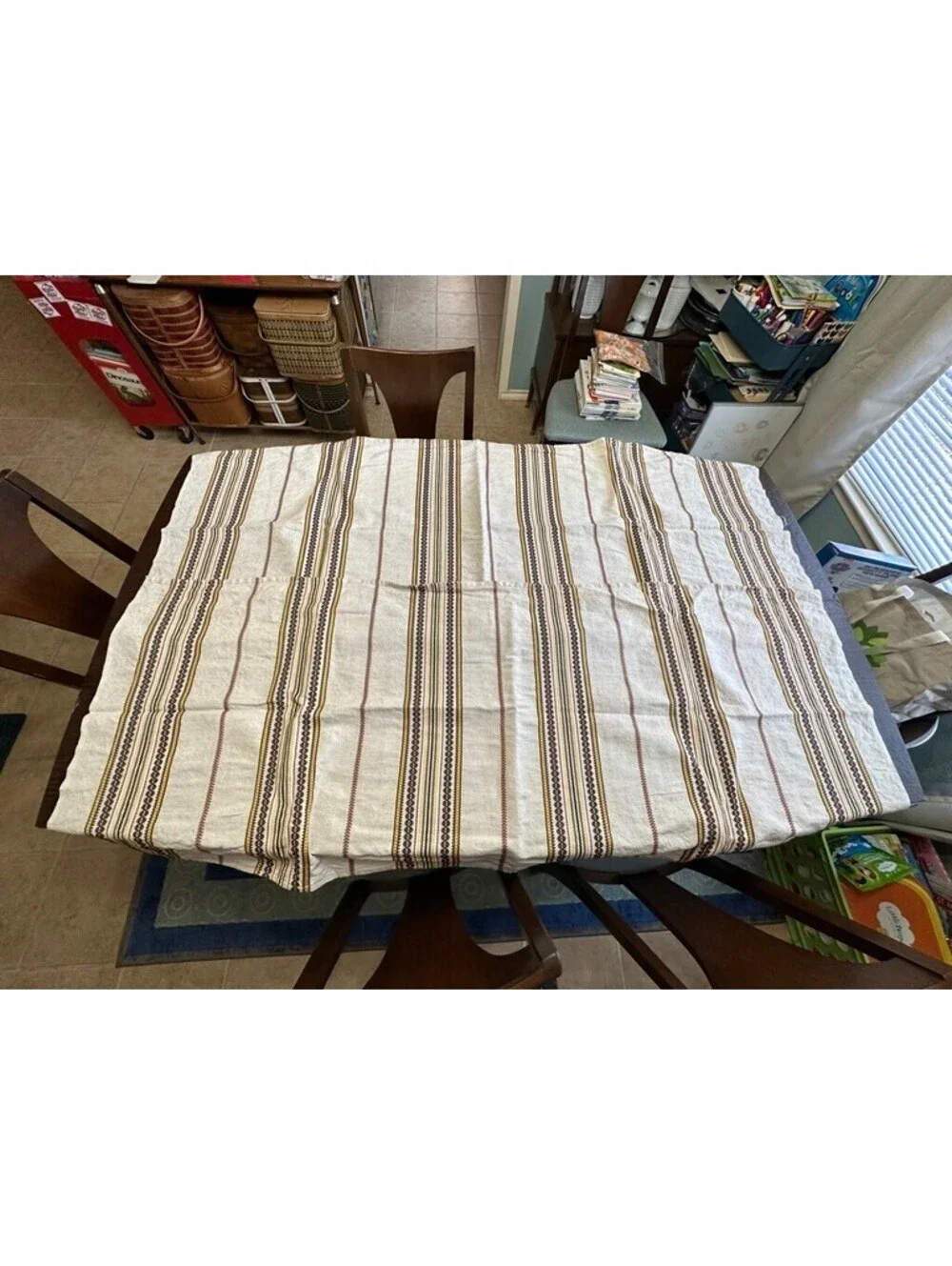 2 Large Table Runners Brown 61 x 24.5 Vintage?